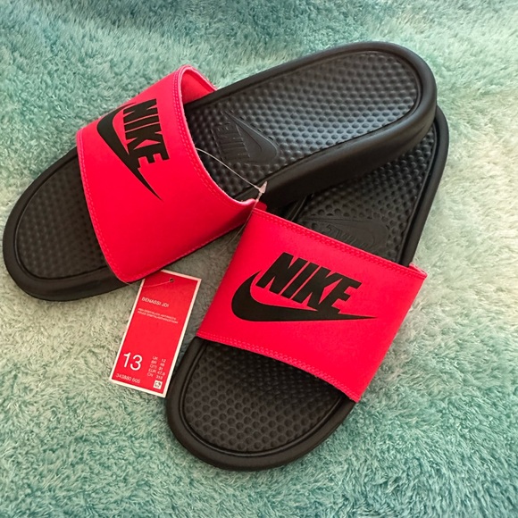 Nike | Shoes | New Nike Mens Benassi Jdi Slides Orbit Red Sz  display picture 3